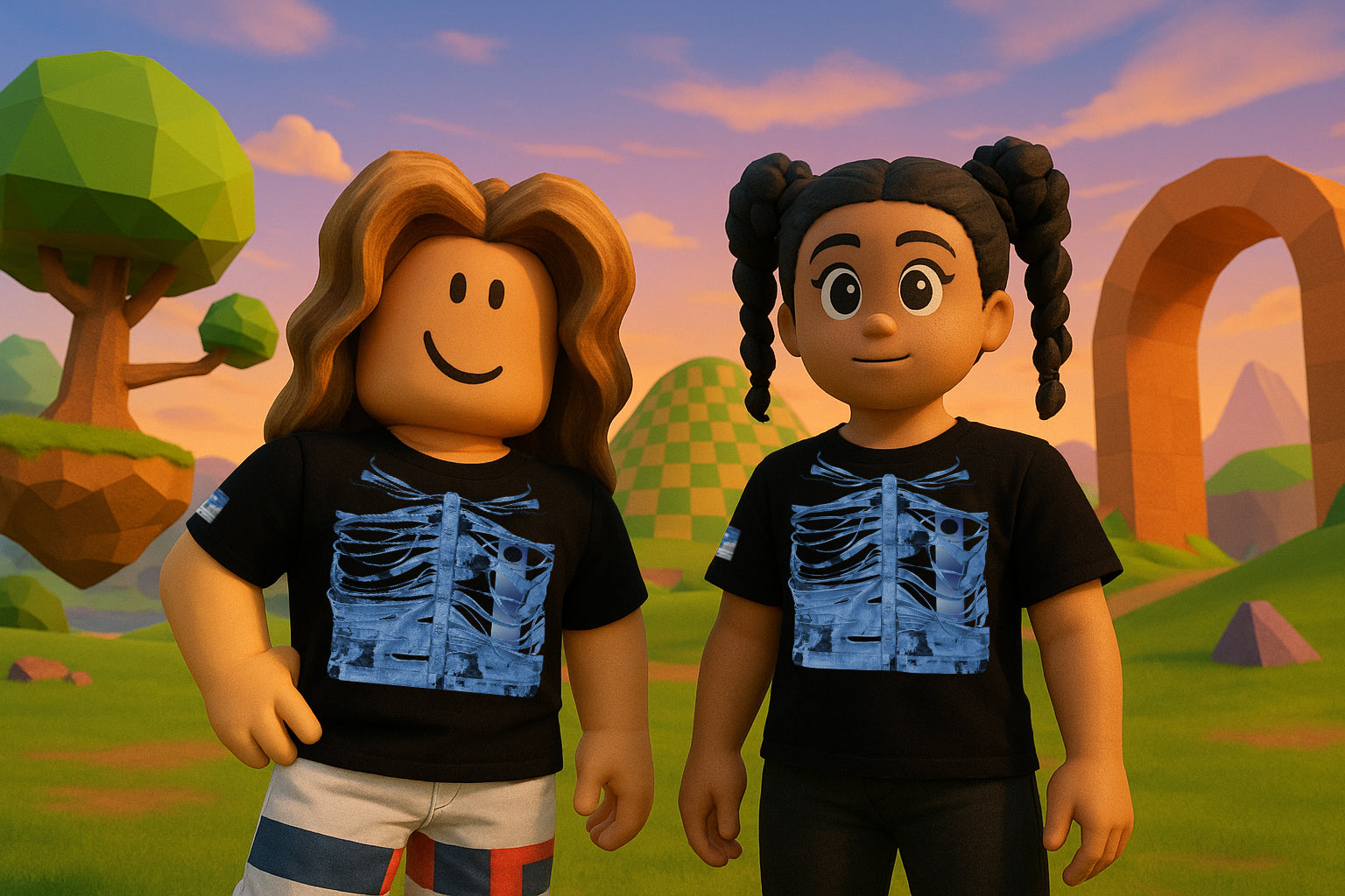 Flight Log 002 Shirt Features header image showing Exposed Layers in Roblox